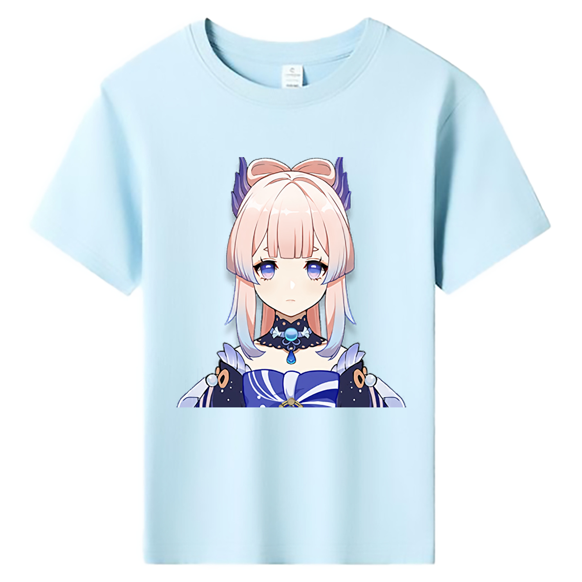 げんし神 珊瑚宮心海 サンゴノミヤ・ココミ genshin Sangonomiya Kokomi 綿100％キッズTシャツ（フロントプリント）